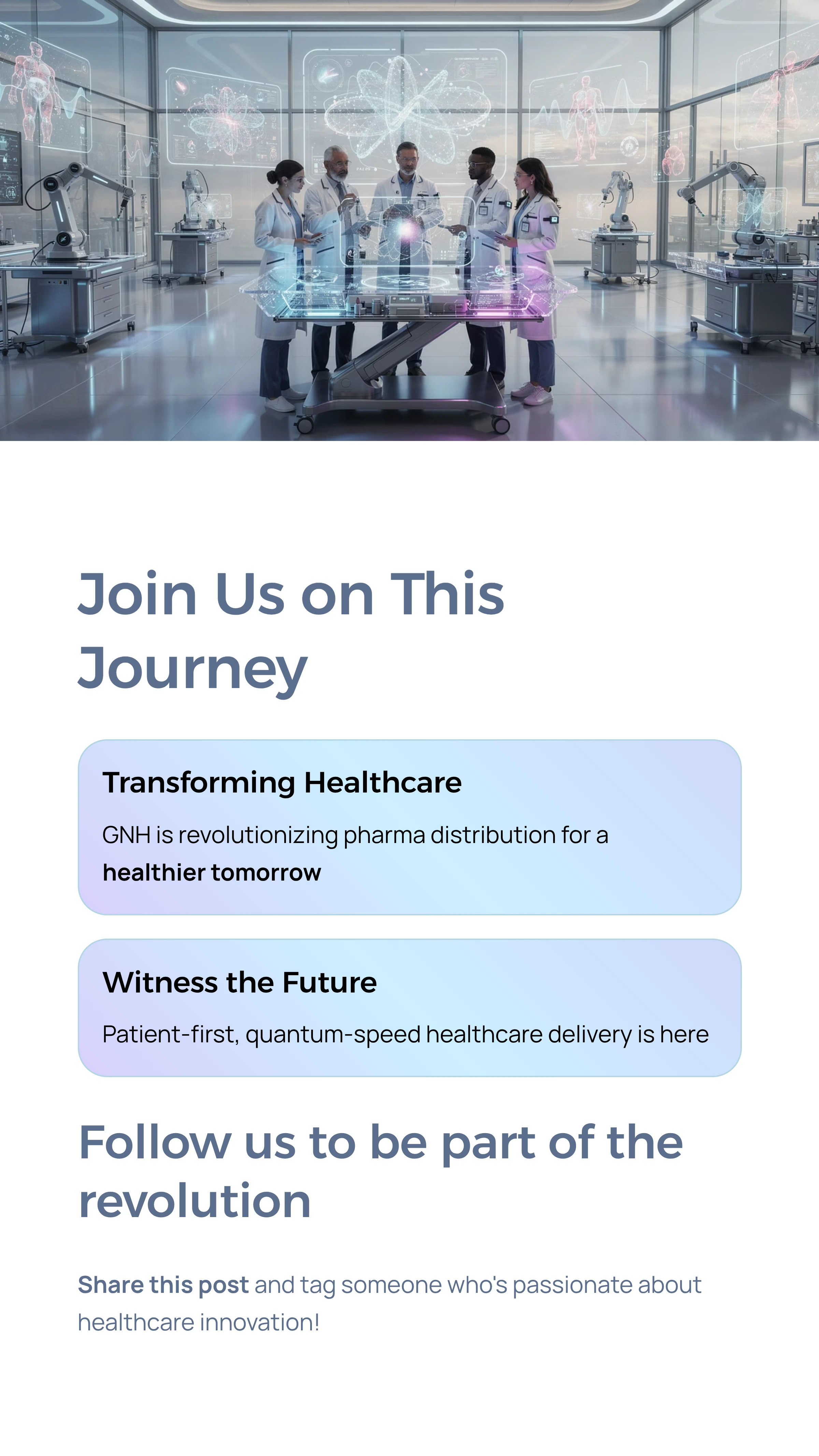 Join Us on This Journey