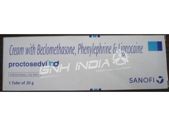 Proctosedyl bd - Beclometasone dipropionate , Phenylephrine hydrochloride , Lignocaine hydrochloride