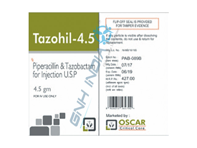 Tazohil - Piperacillin & Tazobactam for Injection