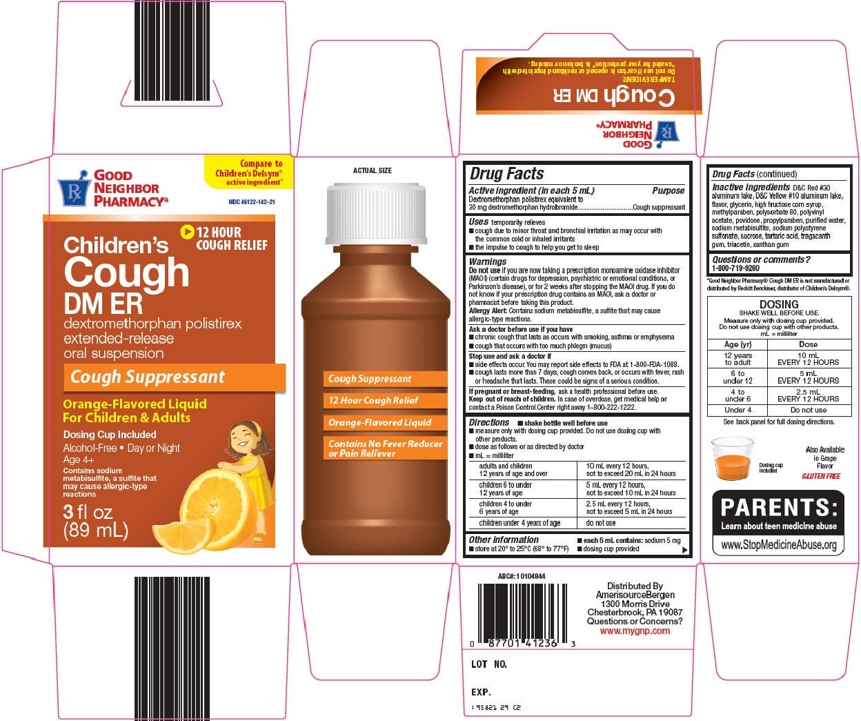 BUY Good Neighbor Pharmacy Cough DM ER dextromethorphan polistirex 30