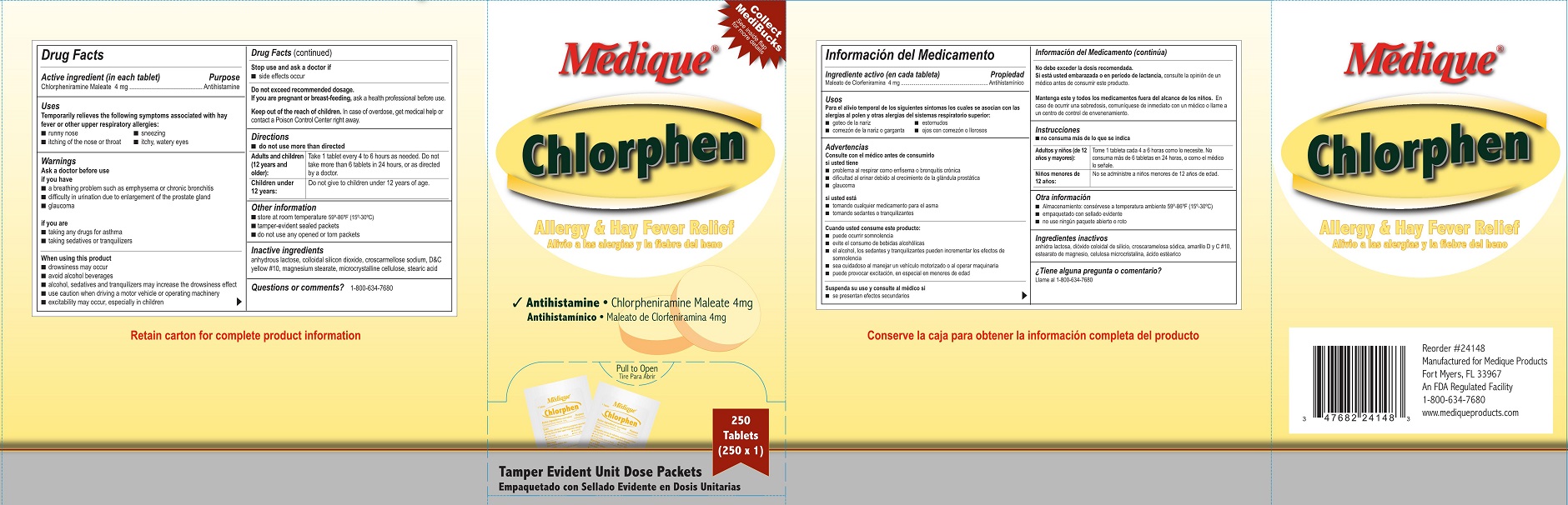 CHLORPHENIRAMINE MALEATE (Medique Chlorphen) - GNH India 