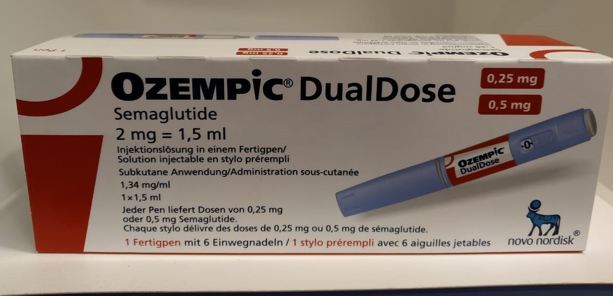 Buy Semaglutide Ozempic Dual Dose 02505mg X 15ml By Novo Nordisk