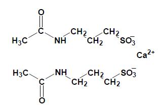 Acamprosate is an organosulfonic acid that is propane-1-sulfonic acid substituted by an acetylamino group at position 3. It has a role as a neurotransmitter agent, an environmental contaminant and a xenobiotic. It is an organosulfonic acid and a member of acetamides.