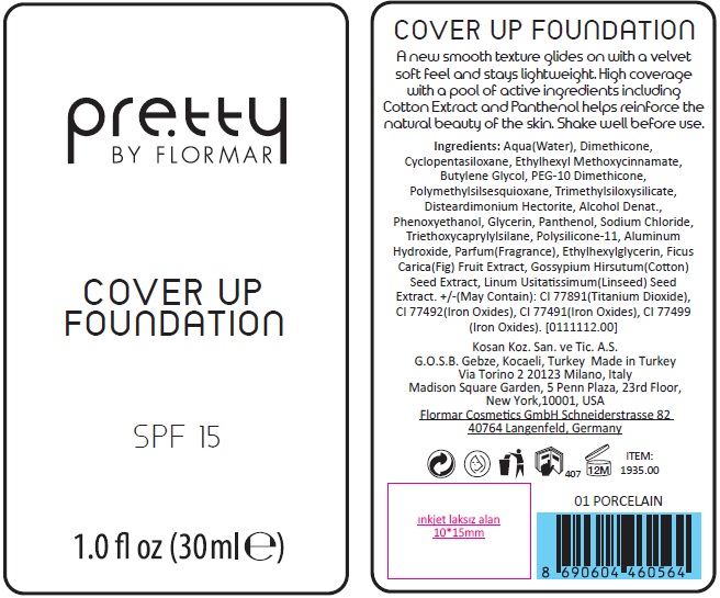 BUY Octinoxate (Pretty By Flormar Cover Up Foundation 001 Porcelain) 50  mg/mL from GNH India at the best price available.