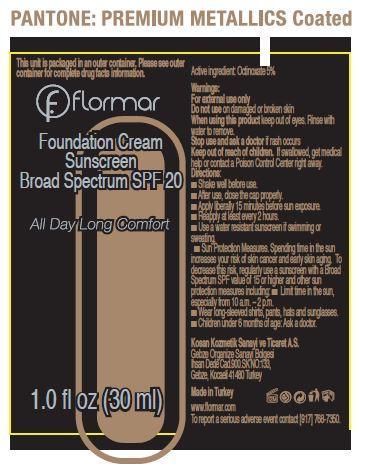 BUY Octinoxate (Flormar Foundation Sunscreen Broad Spectrum Spf 20