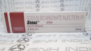 Sodac 25ml - Sodium Bicarbonate IP listing get data