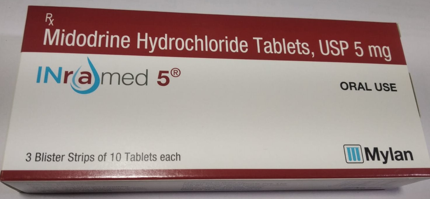 Inramed 5mg - Midodrine Hydrochloride USP