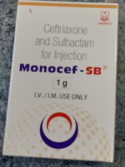 Monocef -SB 1g - Ceftriaxone + Sulbactum