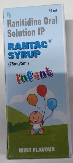 Rantac Syrup 30ml - Ranitidine Oral Solution IP