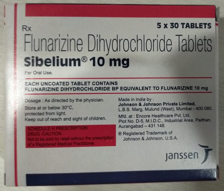 Sibelium 10mg - Flunarizine Dihydrochloride