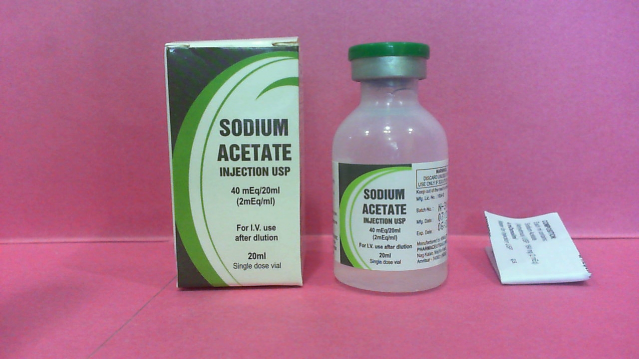 Sodium Acetate 20ml - Sodium Acetate USP