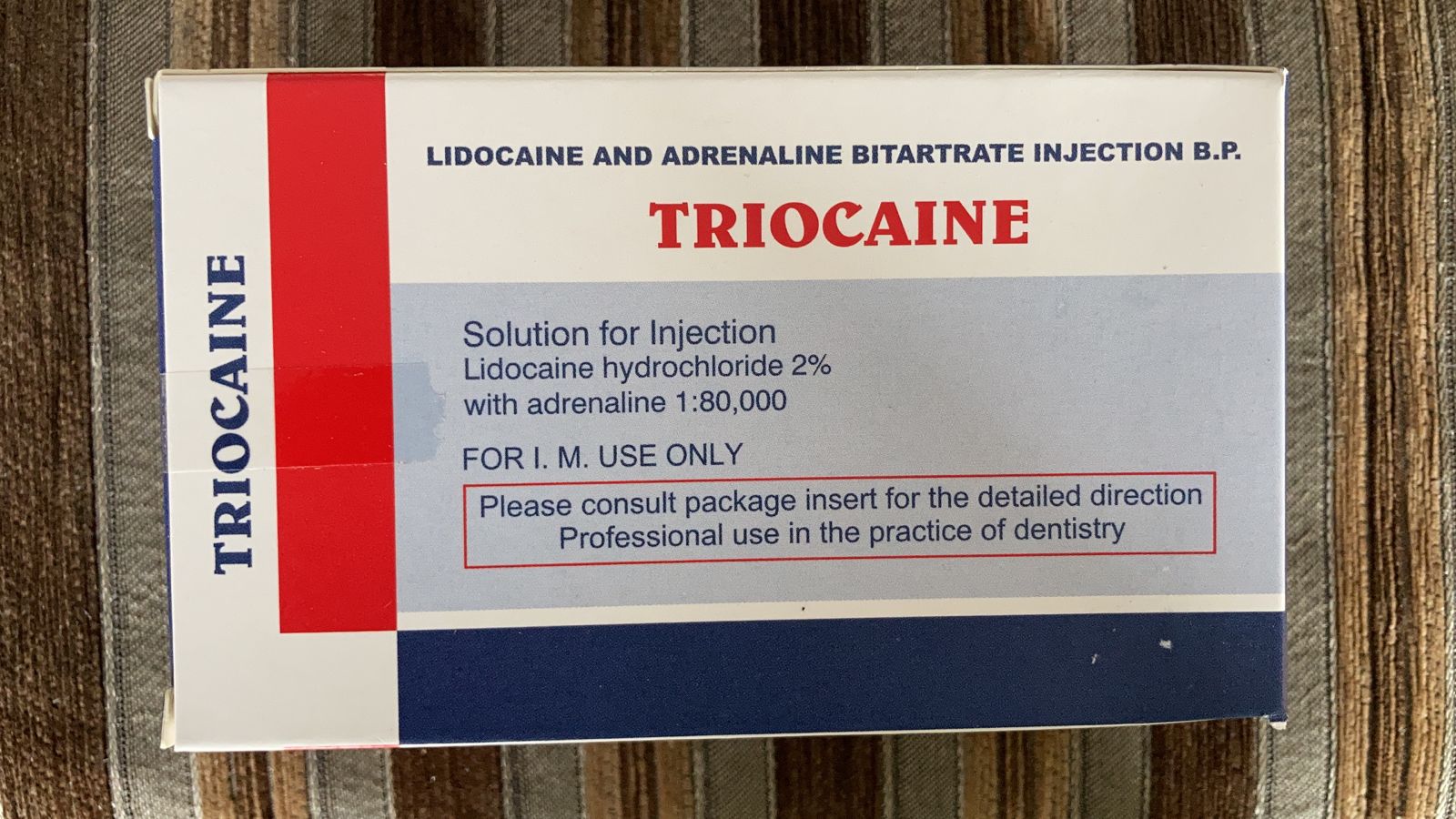 Triocaine - Lidocaine And Adrenaline Bitartrate