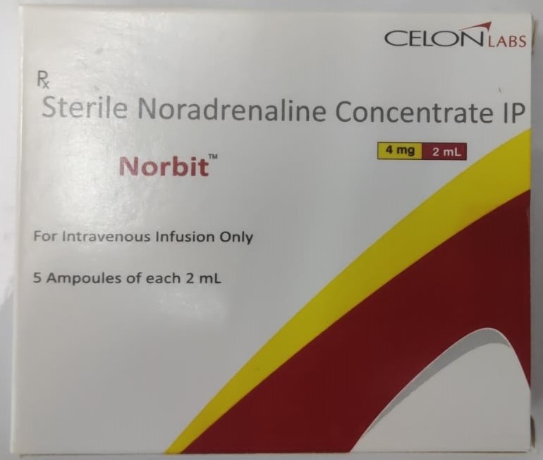 Norbit 4mg/2ml - Sterile Noradrenaline Concentrate